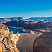 Hoover Dam spanning the Colorado River in a desert canyon