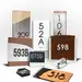 Collection of personalized room signs in wood, acrylic, brushed metal and glass