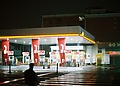 Gas station at night