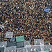 aerial shot of a crowded outdoor market