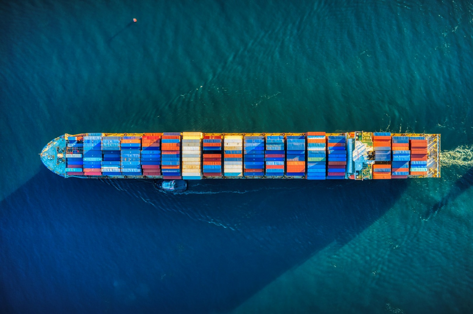 A cargo ship close to California