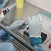 Laboratory technician mixes the samples with stocks inside the biosafety cabinets