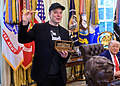 President Donald Trump participates in a press conference with departing DOGE adviser Elon Musk