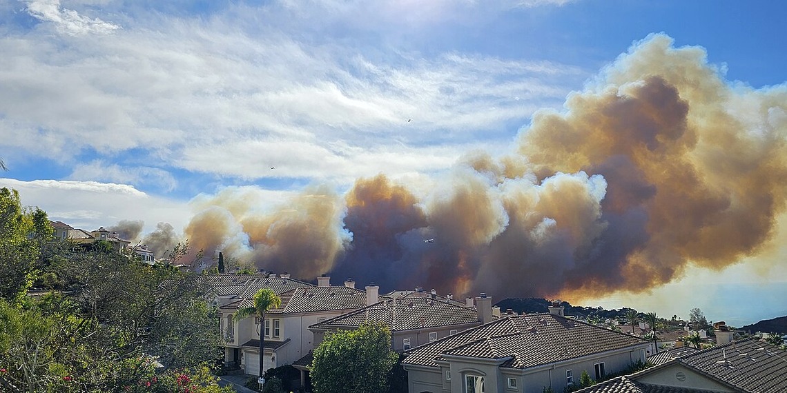 Community affected by active California Wildfires