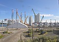 Wind turbines being constructed at a Revolution Wind project site.