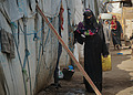 Aisha going back into her shelter after getting water in Ammar Bin Yasser Camp in Aden, Yemen.

Aisha, a pregnant internally  displaced person currently at Ammar Bin Yasser Camp in Aden, Yemen.

“I went to Dr. Zinah, for it is a free clinic, and she provides medical services for all patients for free. She helps us and most important tells us how to get over our fears.”, Zinah said.
