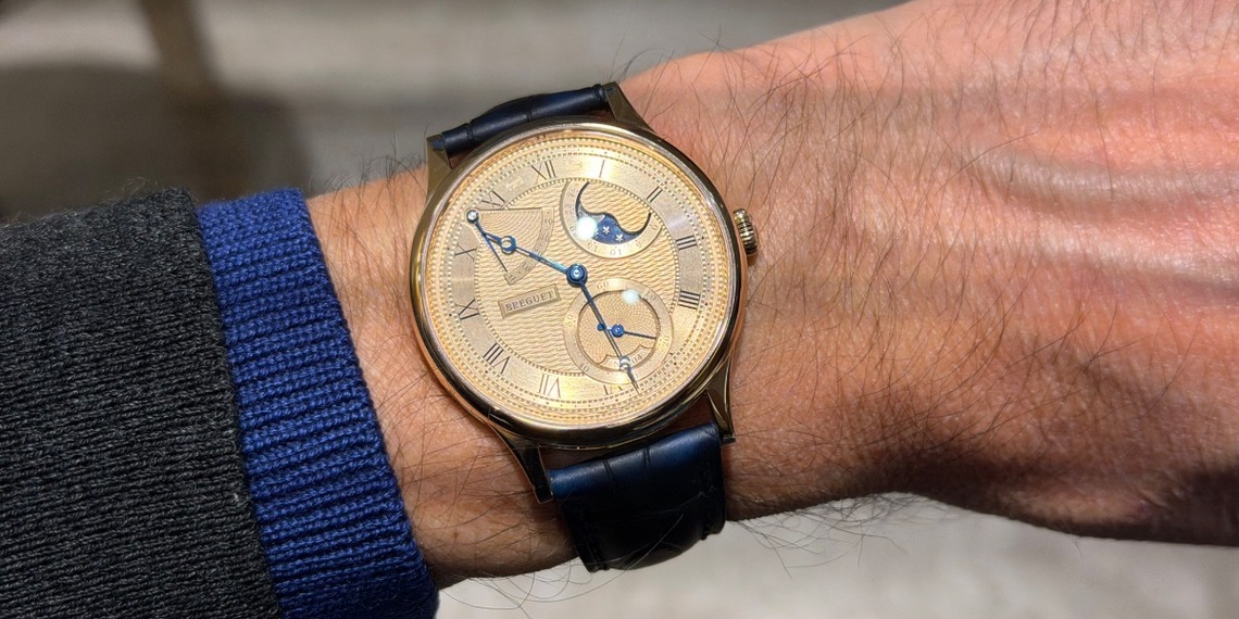 Breguet Classique Phase de Lune watch in 18-karat gold