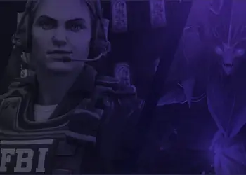 Overwatch-themed characters in purple artwork for an Eloboss boosting review