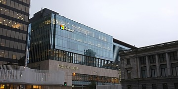 A Microsoft office building.