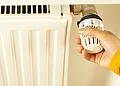 A space heater in a room